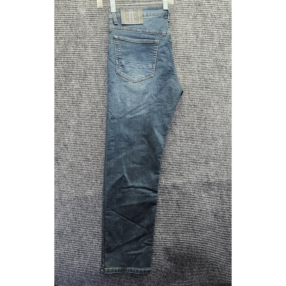 Vintage Genes French Terry 34x29 Mens Slim Fit Blue Wash Knit Denim Jeans NWT